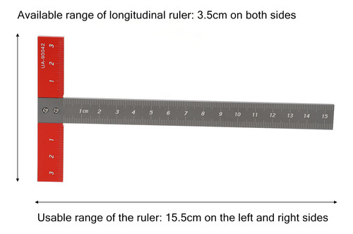 Escala Precisa Ruler T Cuadrada De Aleación De Aluminio Mult