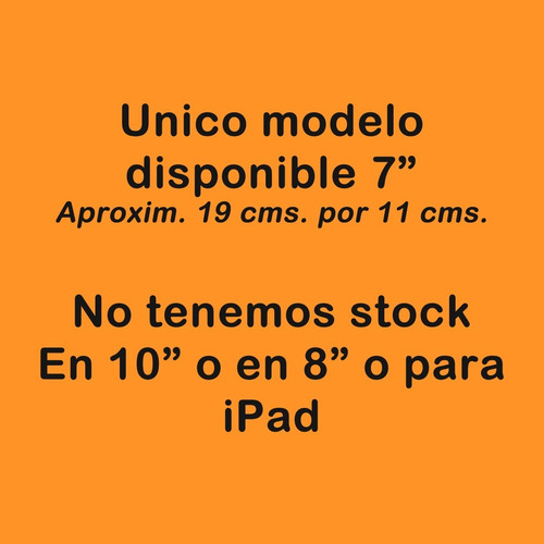 Imagen 8 de 10 de Funda Premium Con Soporte Grueso Para Tablet 7 Pulgadas