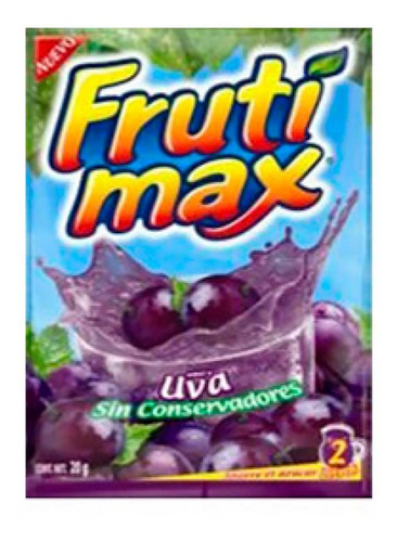 Concentrado en Polvo Frutimax Sabor Uva 7g
