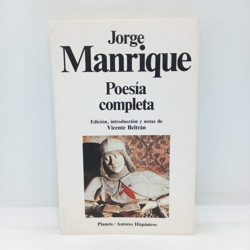 Poesía Completa De Jorge Manrique