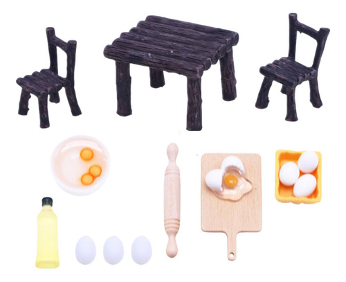 Casa De Muñecas Utensilios De Cocina Miniatura Rodillo Mesa