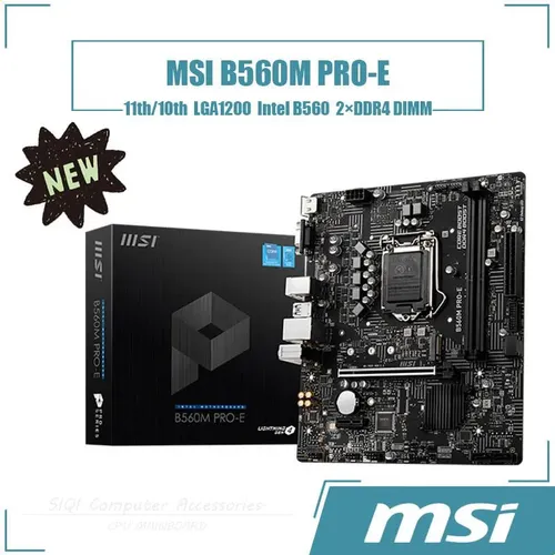Placa-mãe Msi B560m Pro-e Lga1200 2 × Ddr4 Intel 11º/10º | Frete
