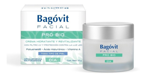 Crema De Dia Bagovit Facial Pro Bio Nutritiva X 55 Grs