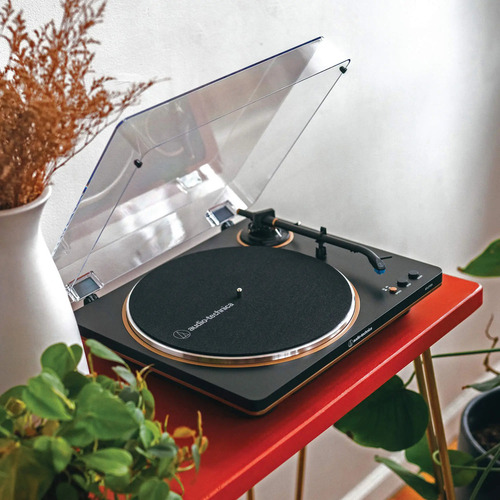 Audio-technica At-lp70x-bz Tornamesa Automático Bronce Color Negro/bronce