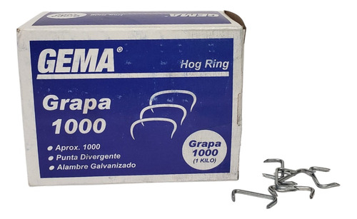 Gancho O Grapa Para Tapicería Caja X 1 Kilo O 1000 Grapas