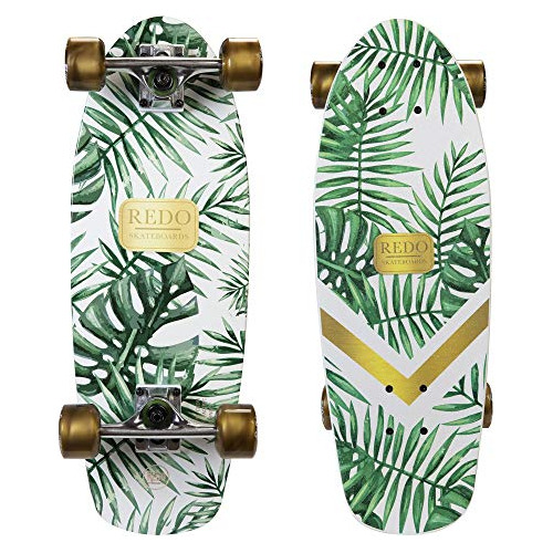 Redo Skateboard 24 X 7 Shorty Green Palm Cruiser Comp...