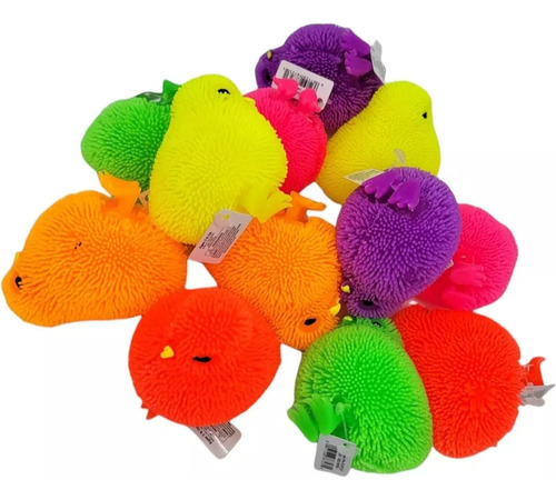 12 Pollito Squishy Luminosos Juguete Económico Piñata Premio