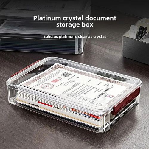 Caja De Almacenamiento De Certificados (pet, Material Abs, T