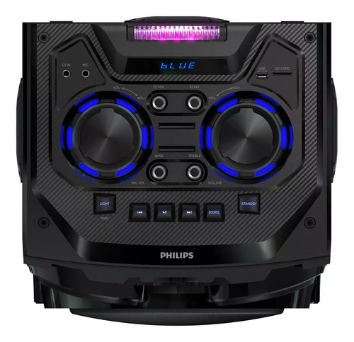 Imagen 3 de 5 de Parlante Philips TAX3705 TAX3705/77 portátil con bluetooth negro 100V/240V
