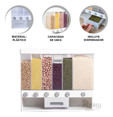 Expendedor Funcional De Casa 10kg Blanco Y+post-it Adhesivos