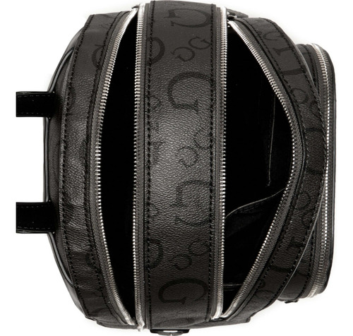 Mochila Guess Factory Bb947930-coa Acabado de los herrajes Níquel Color Negro Correa de hombro Negro Diseño de la tela Lisa