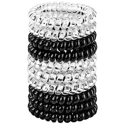 Jesslab Spiral Hair Ties, 10 Pcs Traceless Teléfono Snn8l