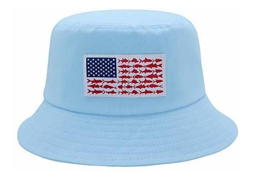 Sombrero De Cubo Unisex-adult Bandera Americana Sombrero Bor