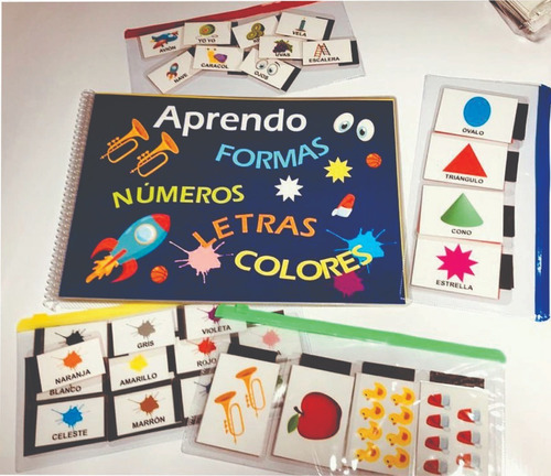 Libro Educativo  Aprendo  Números, Letras, Formas Y Colores