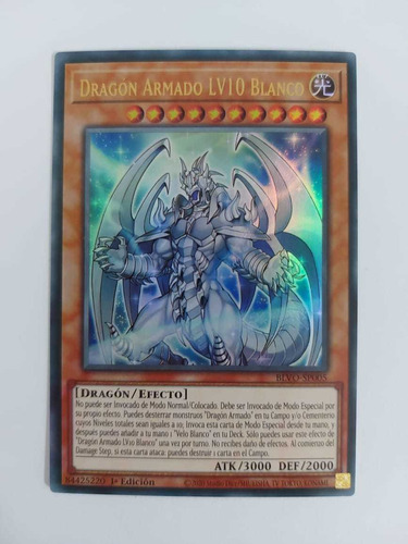 Yugioh Armed Dragon Lv10 White - Blvo-en005 - Ultra Rare 1st