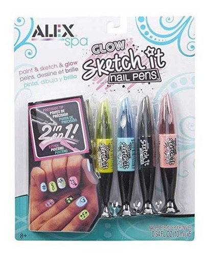 Alex Spa Glow Boceto Se Nail Actividad Plumas De Moda Las Ni