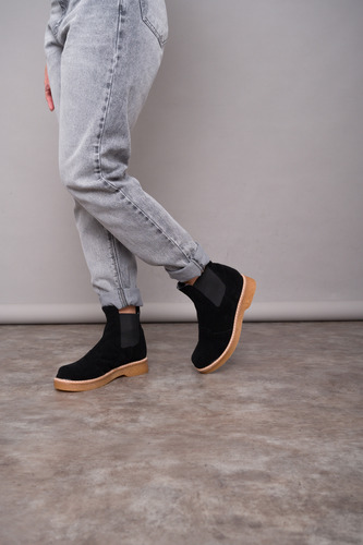 Chavitos Mujer Botinetas Botas Otoño Invierno Azul Aniuska