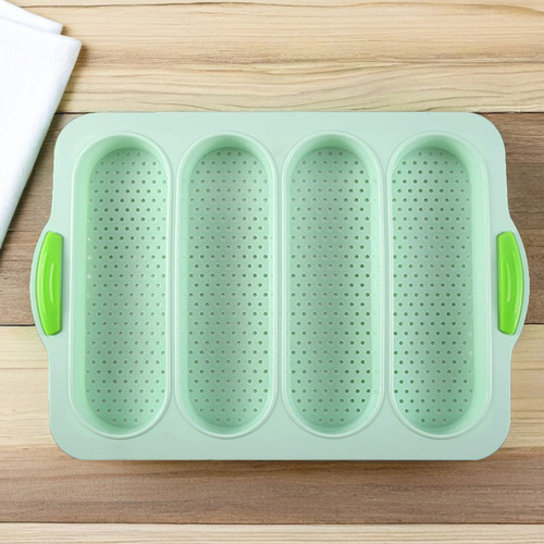 Molde De Silicona Para Hornear Baguette: Molde Antiadherente