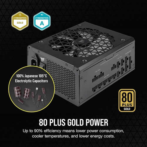 Fuente De Alimentación Atx Totalmente Modular Corsair Rm1...