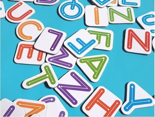 Imagen 3 de 6 de Letras Imantadas Infantiles Juguete Didactico Niño