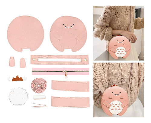 1 Juego De Accesorios Para Hacer Bolsos De Rosado Rosado