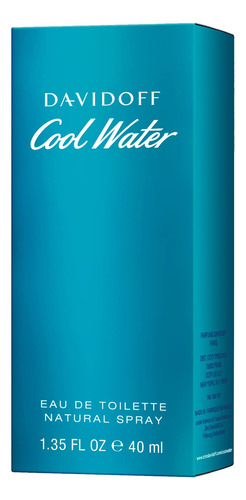 Perfume Davidoff Cool Water Edt Spray Para Homens 40ml