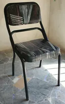 Comprar Juego De Sillas Caño Oficina Comedor + 4 Unid - No Envio Variado Negro Variado