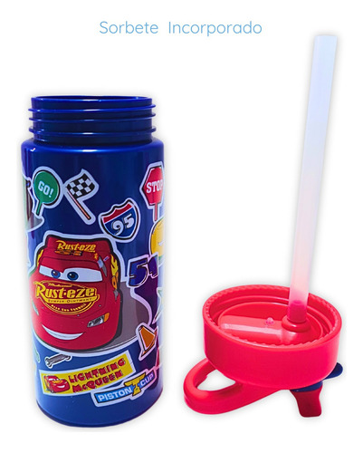 Cars Botella 410 Ml Playground Slipper Color Azul