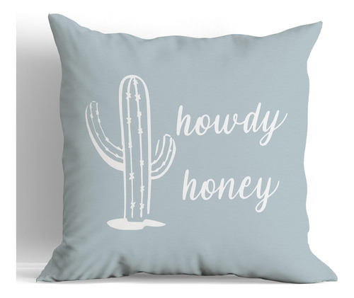 Funda De Almohada Howdy Honey Western Cactus, Funda De Almoh
