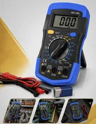 Multímetro Digital Profissional Lcd Iluminado Portátil Multifunções Ac Dc Bip Com Bateria - R$ 29,93