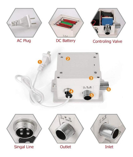 Caja De Control Sensor Automático, Mxssx-001, 110v, 60hz, Bl