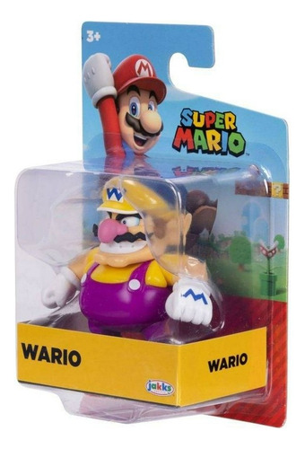 Super Mario Mini Figura De Acción De 2.5 Pulgadas Wario