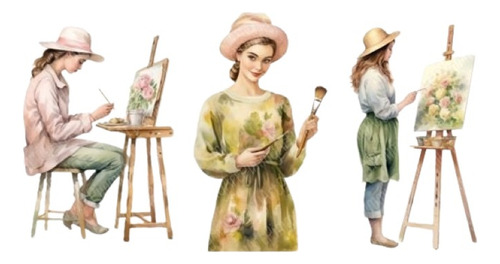 Imágenes Digitales Mujer Pintando 84592487