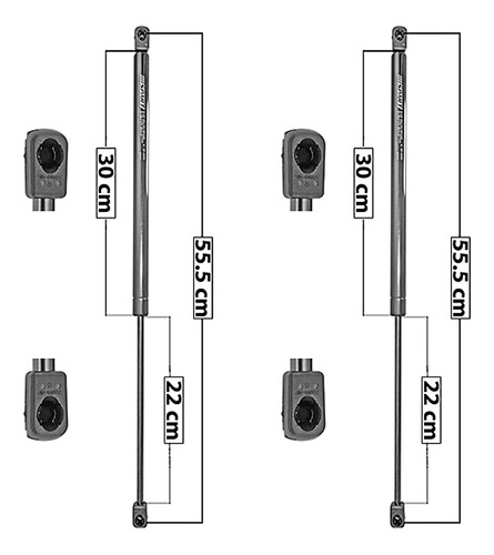 Kit-2 Amortiguadores Vidrio Spart Chevrolet Astro 85 A 05