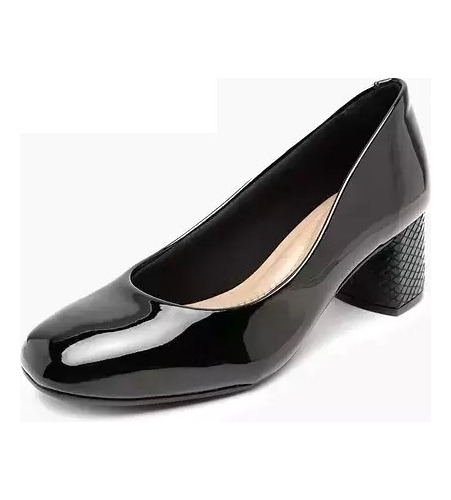 Zapatos Charol Brasileños Beira Rio Tacon Ancho 6 Cm Cod 53