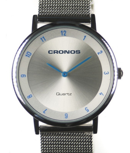 Imagen 4 de 10 de Combo Relojes Pulsera Cronos Tempus Silver + Blue