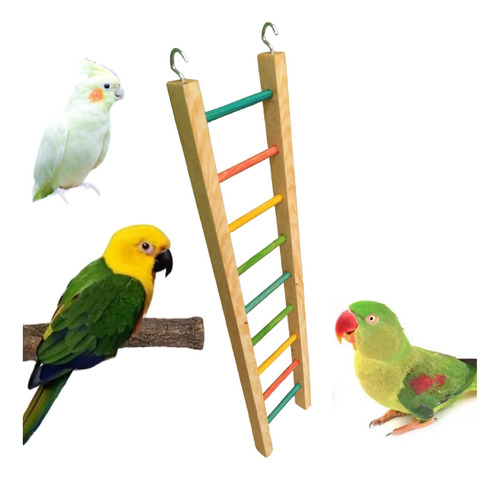 Jueguete Escalera Para Aves Pequeñas Y Medianas Loros Ninfas