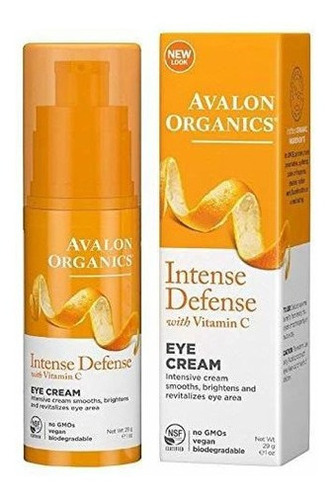 Avalon Organics Intensa Defensa Con Vitamina C, Suero Facial