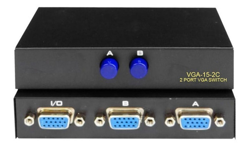 Seletor Chaveador Switch Vga 2x1 2 Entradas E 1 Saída