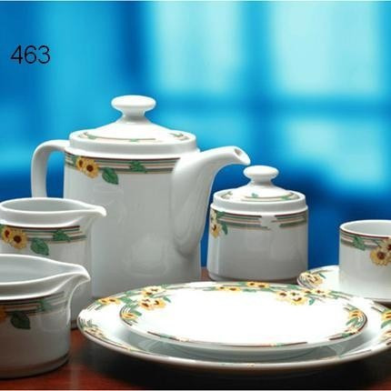 Set Juego Platos De Te X12 Porcelana Vajilla Deco Tsuji 463