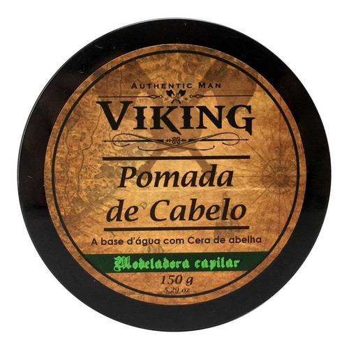 Imagem 1 de 5 de Pomada Modeladora De Cabelo Viking 150g