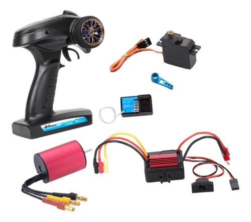 Conjunto De Controle Remoto De Motor Sem Escova De Carro Rc