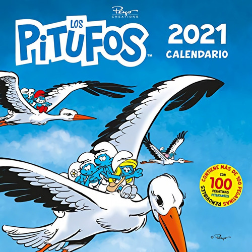 Libro Calendario Los Pitufos 2021 - Culliford, Pierre