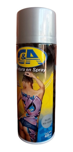 Pintura En Spray Silver #36  C&a