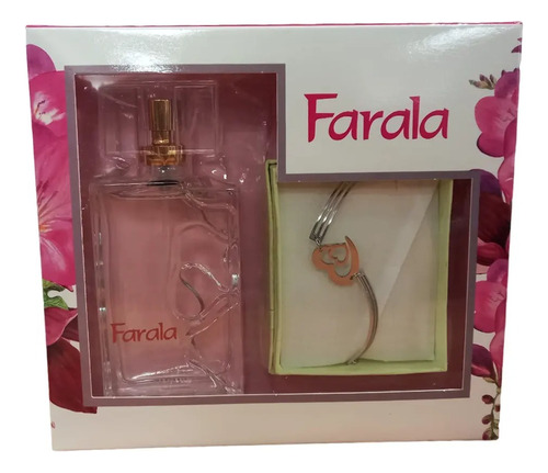 Set Perfume Farala 50ml + Bijou Cadena Y Dije De Mujer Febo