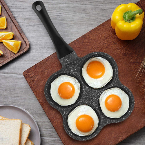 Sarten Para Huevos Fritos Sartén Hamburguesas Con 4 Agujeros