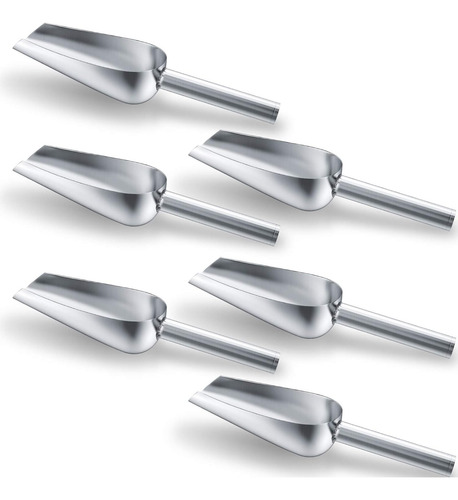 Pack De 6 Cucharas De Hielo De Acero Inoxidable De 6 Onza...