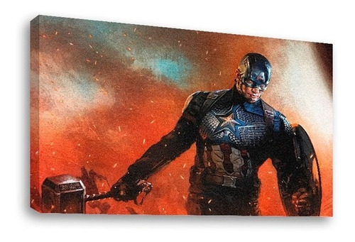 Cuadro Decorativo Canvas Moderno Capitán América 4