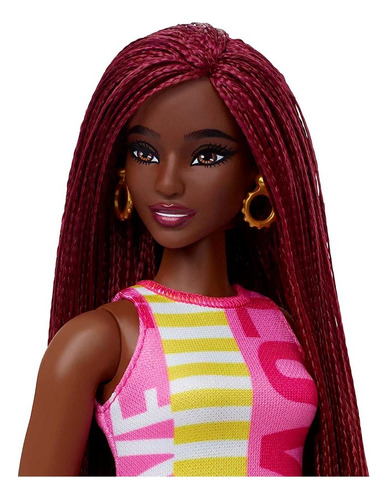 Boneca Barbie Fashionistas #186 Negra - Mattel 12xsj