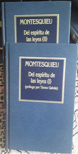 Del Espiritu De Las Leyes (2 T0mos) - Montesquieu